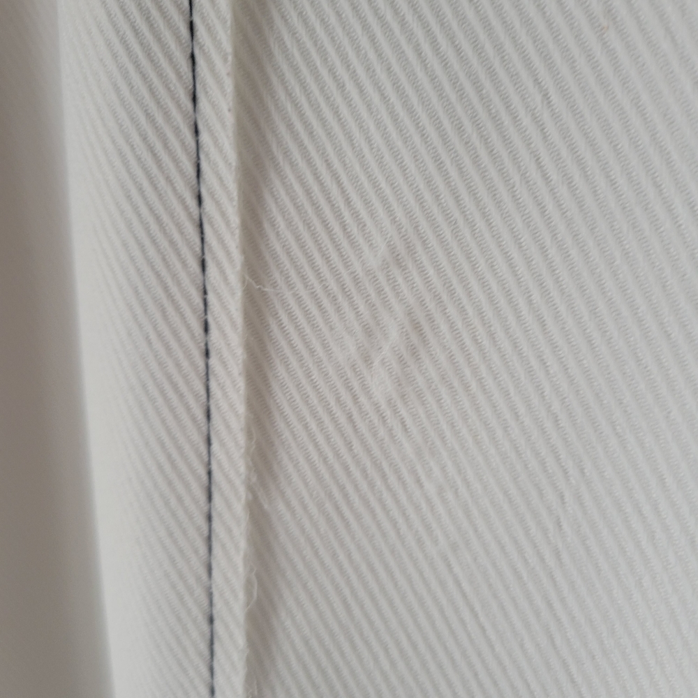 SOLD! TOPSHOP White Coat with Bold Black Stiching and Raw Unfinished Edge - Picture 8 of 16